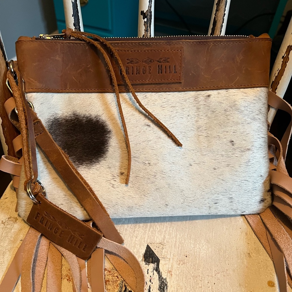 NWOT Fringe hill clutch